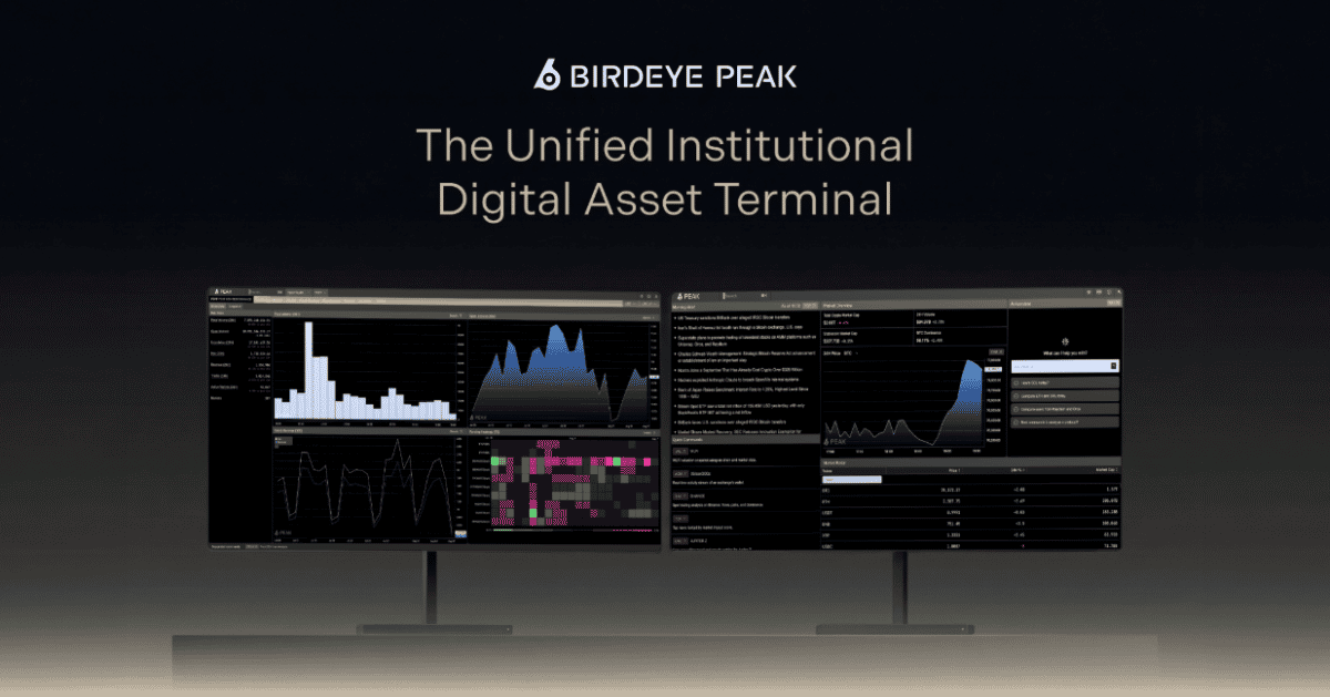 Birdeye Launches Peak, Giving Allocators A Limitless Market Terminal